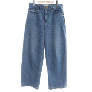 24AW デニム ジーンズ ワイドパンツ 40 青 ブルー 無地 PR23CW1221 /AP
