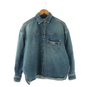 デニムジャケット Gジャン ブルゾン USED加工 コットン F インディゴ /NR