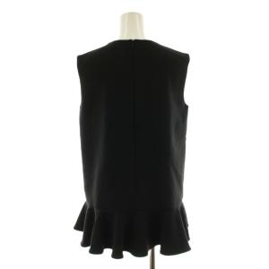 YOKO CHAN YOKOCHAN ブラウス ノースリーブ フリル パール装飾 40 ブラック YCB-221-264 