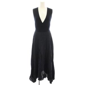 ツイルコンボリブドレープドレス TWILL COMBO RIB DRAPE DR ワンピース ロング ノースリーブ