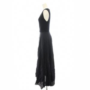 Theory ツイルコンボリブドレープドレス TWILL COMBO RIB DRAPE DR ワンピース ロング ノースリーブ