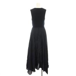 Theory ツイルコンボリブドレープドレス TWILL COMBO RIB DRAPE DR ワンピース ロング ノースリーブ