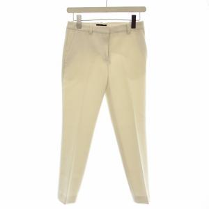 21SS BISTRETCH DOUBLE 3 TREECA クロップド パンツ スラックス XX0 白