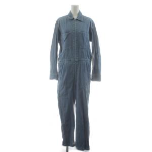 24SS デニムオールインワン ジャンプスーツ 長袖 ジップアップ 36 インディゴ 24030938800010