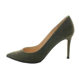 Gianvito Rossi パンプス スエード 37.5 カーキ /SS OS