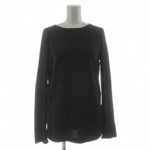 ニット プルオーバー カシミヤシルク 薄手 L ダークグレー 01886120540