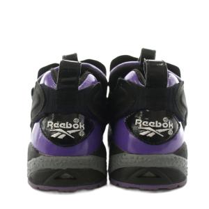 Reebok ポンプフューリー スニーカー シューズ 24.0cm 黒 ブラック 紫 パープル V57086 /AN36