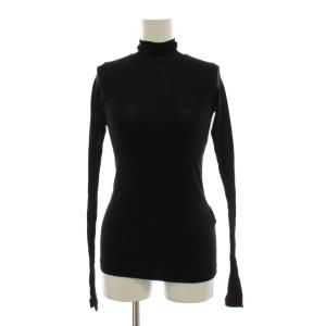 カットソー ニット 1 黒 ブラック 無地 タートルネック 長袖 A00T02HF /YM