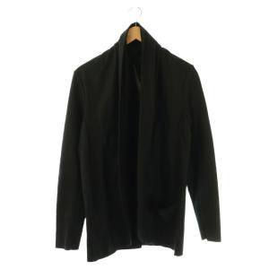 フランネラーナスムース ストールジャケット ボタンレス 2 黒 /DF