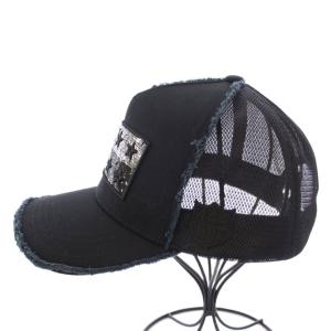 YOSHINORI KOTAKE DESIGN STAR WAPPEN SPANGLE MESH CAP キャップ 帽子 メッシュ 黒 /TK