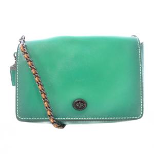 ショルダーバッグ レザー チェーン ターンロック式 緑 グリーン 20215 /BB
