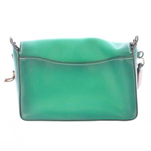 COACH ショルダーバッグ レザー チェーン ターンロック式 緑 グリーン 20215 /BB
