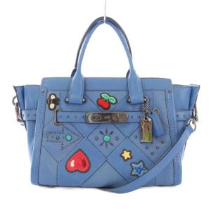 Swagger 27 スワッガー27 2WAY ハンドバッグ ショルダーバッグ ロゴチャーム 装飾 レザー