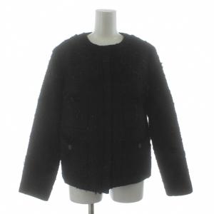 23AW ファンシーツィードジャケット 38 ブラック 531-4150002