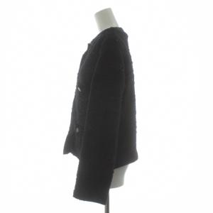 ADORE 23AW ファンシーツィードジャケット 38 ブラック 531-4150002