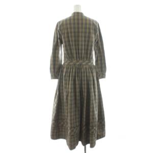 RRL シャツワンピース ブラウン ライトブルー 282933722001