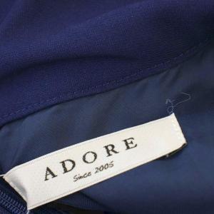 ADORE ノースリーブ ワンピース ハイネック ロング 38 青 ブルー 531-5240139 /G