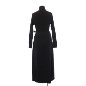 ADORE ドライリブニットワンピース フレア マキシ ロング 長袖 タートルネック ワンカラー ストレッチ 38