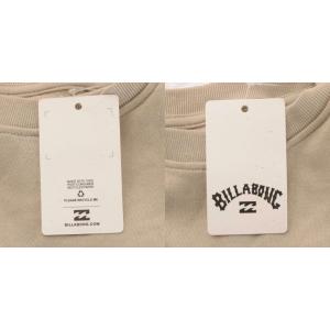 BILLABONG トレーナー スウェット  タグ付き M ベージュ 長袖 クルーネック ロゴプリント /AU