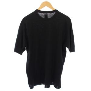 BATONER CHOMA SMOOTH KNIT T-SHIRT ニット セーター 半袖 2 黒 BN-24SM-053