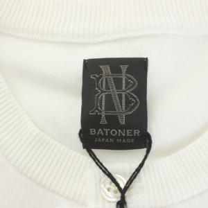 BATONER カーディガン コットン 2 白 ホワイト BN-SU-003 /AN13