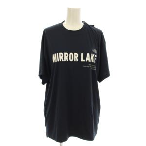 WATER SMOOTH TEE Tシャツ M ネイビー 半袖 ロゴプリント ラウンドネック /JP