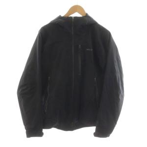 インサレーテッドトレントシェルジャケット パーカー ジップアップ ロゴ S 黒 ブラック 83715FA13