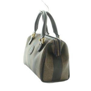 FENDI ペカン柄 ミニボストンバッグ ブラウン ブラック