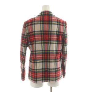 Paul by PAUL SMITH テーラードジャケット ブレザー 40 赤 レッド ベージュ チェック柄 長袖 /RR