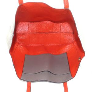 TORY BURCH トートバッグ グレージュ オレンジ /MI