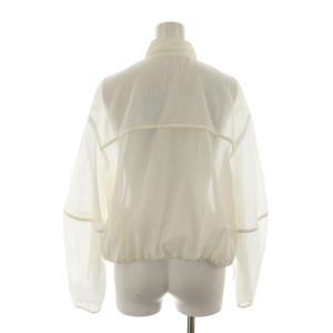 Adam et Rope' 24SS メッシュカーディガン ジップアップジャケット F 白 ホワイト 長袖 /RR