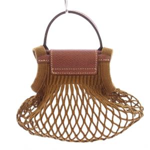 Longchamp ルプリアージュフィレ 2WAY ハンドバッグ ワンハンドル ショルダーバッグ メッシュ 編み込み ワンカラー