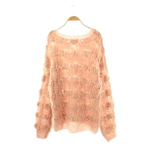 CLANE 17106-2282 24AW CLANE BUMPY OVER V NECK KNIT TOPS ニット