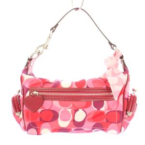 ハンドバッグ ワンハンドル シグネチャー 総柄 ピンク /BB