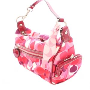 COACH ハンドバッグ ワンハンドル シグネチャー 総柄 ピンク /BB