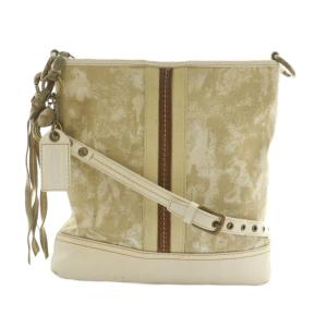 ショルダーバッグ 総柄 ベージュ 白 10013 /MI