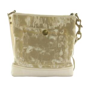 COACH ショルダーバッグ 総柄 ベージュ 白 10013 /MI