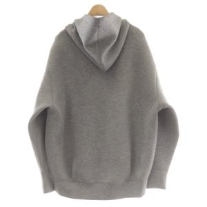 SLOBE IENA 24AW ボリュームジップアップフーディー パーカー 上着 グレー 無地 長袖 24070912304130