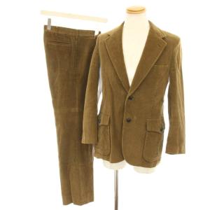 スーツ セットアップ 上下 テーラードジャケット シングル L パンツ スラックス 76 コーデュロイ