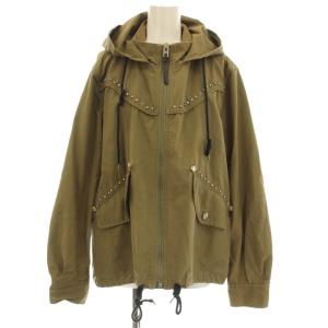 MINI EMBELLISHED ジャケット ミリタリー スタッズ マウンテンパーカー L カーキ F67458
