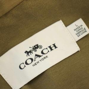 COACH MINI EMBELLISHED ジャケット ミリタリー スタッズ マウンテンパーカー L カーキ F67458