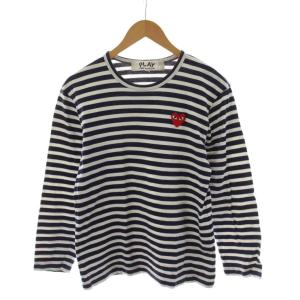 AD2014 Tシャツ カットソー 長袖 ボーダー柄 M 紺 ネイビー 白 ホワイト AZ-T010 /AN55