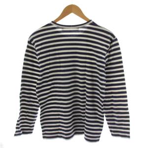 PLAY Comme des Garçons AD2014 Tシャツ カットソー 長袖 ボーダー柄 M 紺 ネイビー 白 ホワイト AZ-T010 /AN55