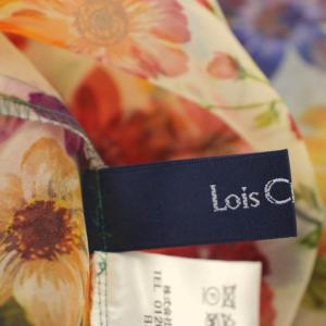 Lois CRAYON シースルー 花柄 シャツ サンプル品 ブラウス 長袖 パフスリーブ M マルチカラー /G