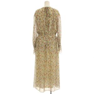 Lois CRAYON シャツワンピース ロング バレリーナ柄 長袖 ワンピース M ベージュ 13002127 /G