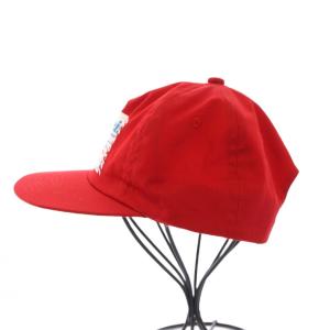 CHALLENGER HAROSHI Budweiser Cap ロゴプリントキャップ 帽子 赤 /KH