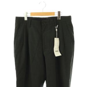 COMOLI R01-03001 20SS サマーウール2タックパンツ 2 チャコールグレー