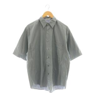 WASHED FINX TWILL BIG HALF SLEEVED SHIRTS シャツ 3 グレー