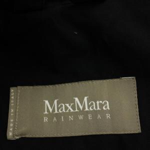 Max Mara トレンチコート ロング コート 42 黒 ブラック /G