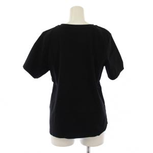 BLUE LABEL CRESTBRIDGE Tシャツ カットソー 半袖 クルーネック チェック柄 38 黒 55P18-353-09 /BM
